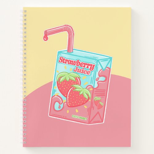 Strawberry Juice Box Notebook