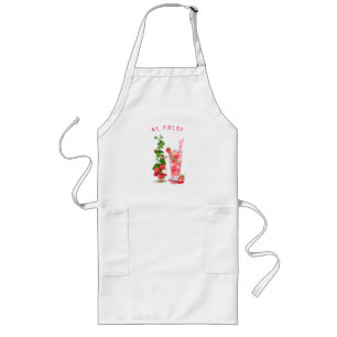 Strawberry Juice Cool Drink Fruits Apron
