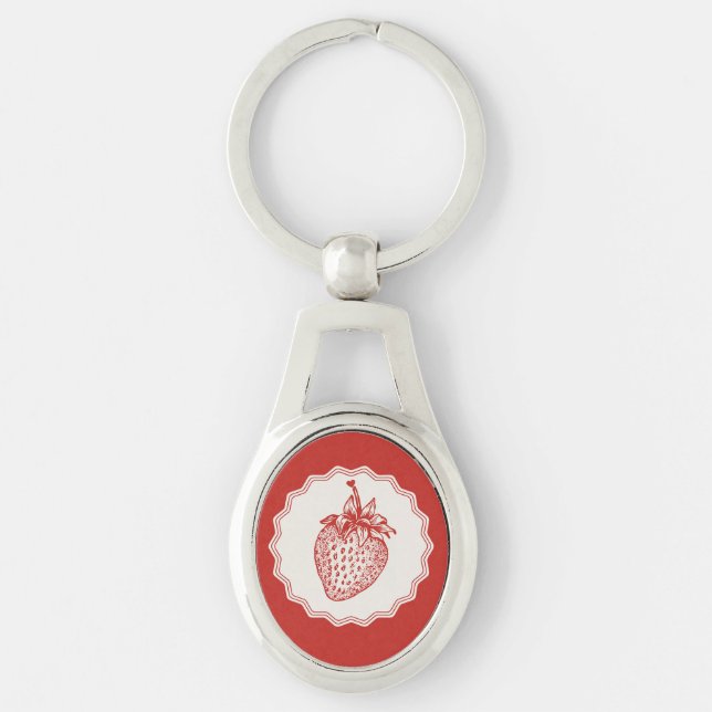 Strawberry Keychain (Front)