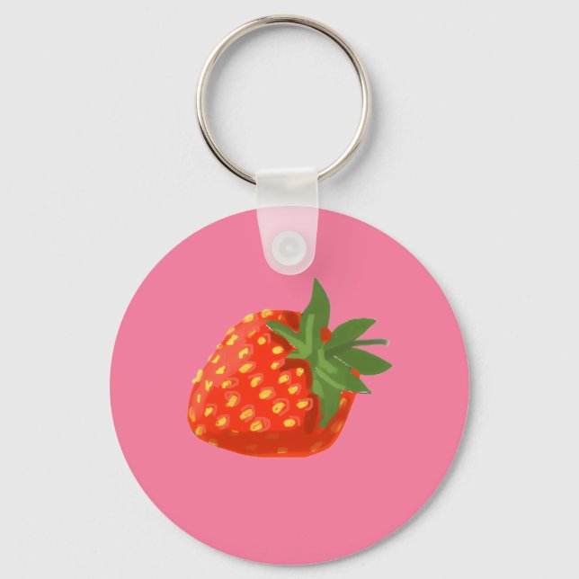 Strawberry Keychain (Front)