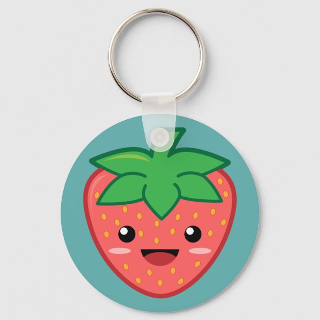 Strawberry Keychain (Front)