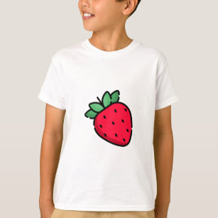  Strawberry Smiley Face Baby Jersey T-Shirt - Funny