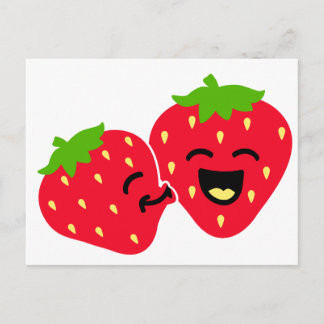 Strawberry Kiss Postcard