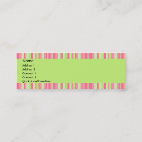 Strawberry &amp; Kiwi Profile Card Business Card Template
