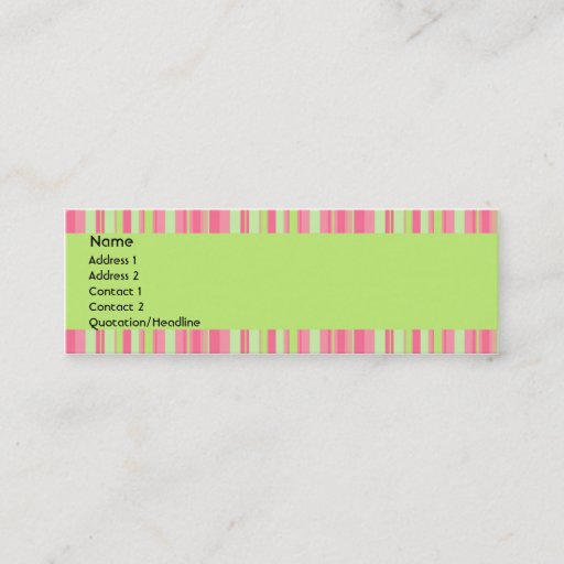 Customizable Strawberry &amp; Kiwi Profile Card Business Card Template