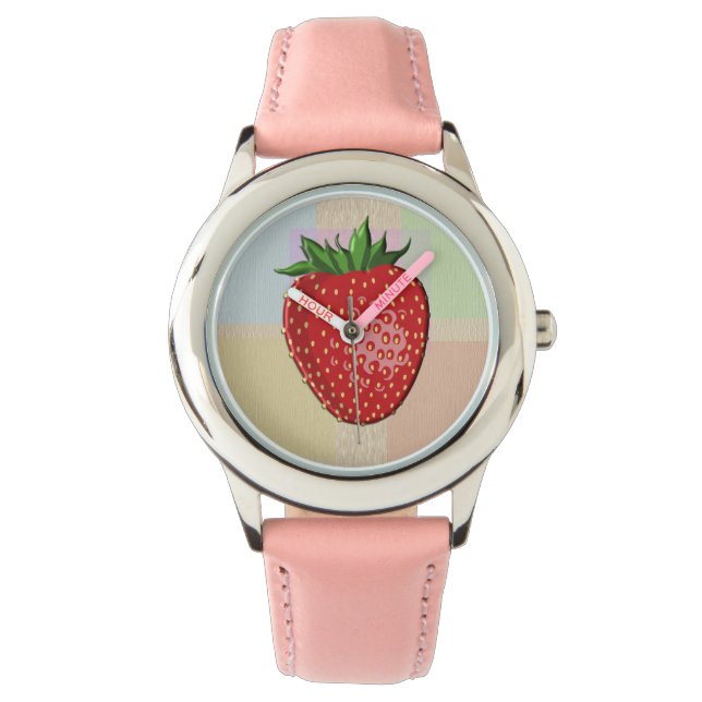 Strawberry - Ladies designer watch (Front)