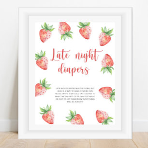 Strawberry \ Late night diapers game Poster