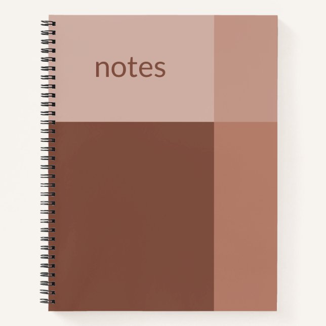 Strawberry Latte Clean Customizable Notebook (Front)