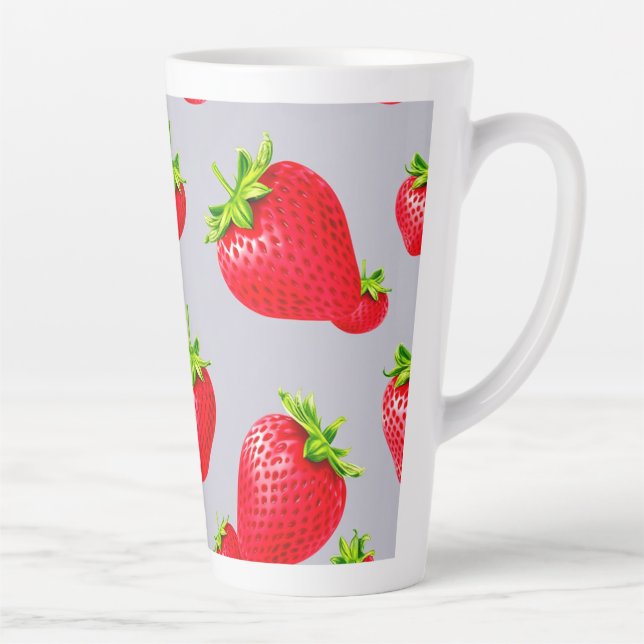 strawberry  latte mug (Right)