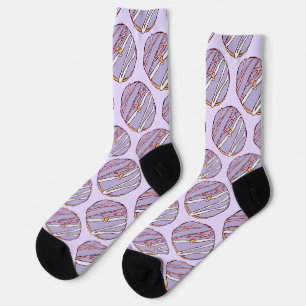 Strawberry Lavender Donuts Socks