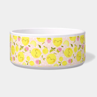 Strawberry Lemon Pink Bowl