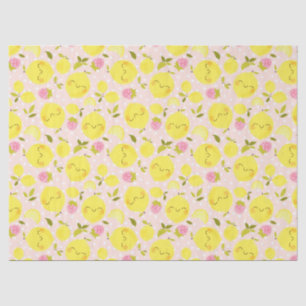 Strawberry Lemon Pink Tissue Paper