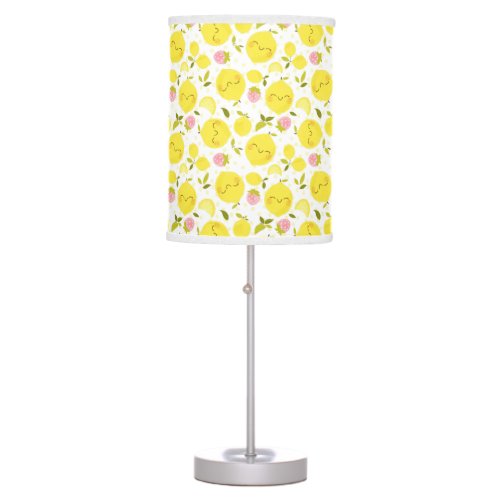 Strawberry Lemon White Table Lamp