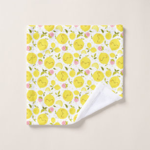 Strawberry Lemon White Wash Cloth