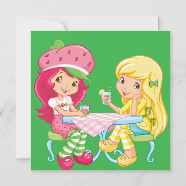 “Strawberry & Lemonade Besties” Thank You Card (Front)
