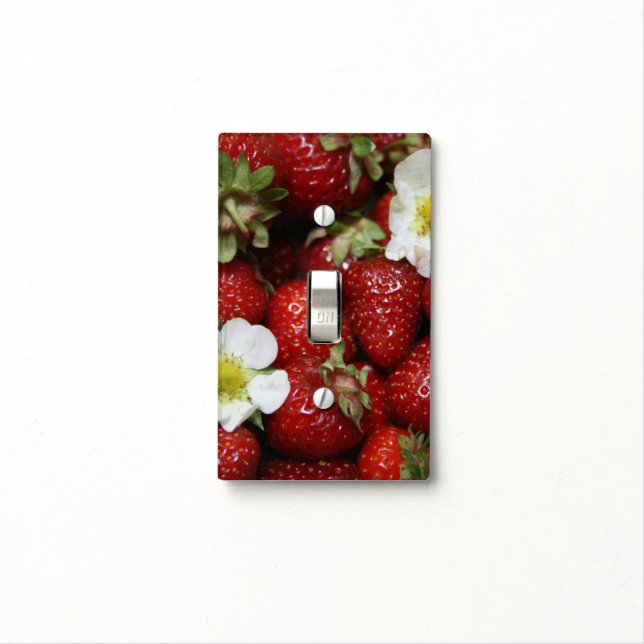 Strawberry Light Switch Cover (In Situ)