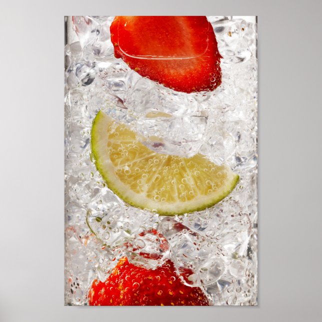 Strawberry Lime Drink Poster (Front)