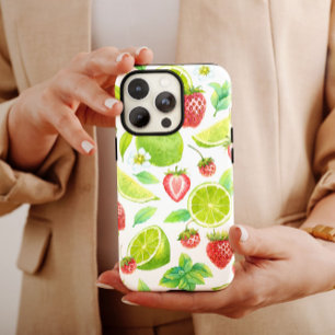 Strawberry Lime Fruit iPhone 14 Case-Mate Case-Mate iPhone 14 Case