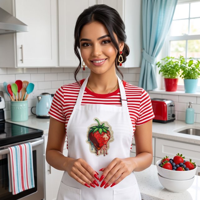 Strawberry Long Apron (Creator Uploaded)