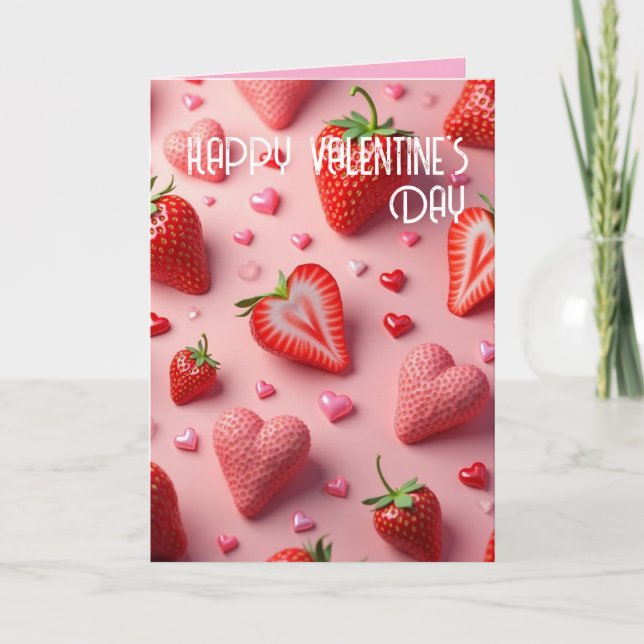 strawberry love card (Front)
