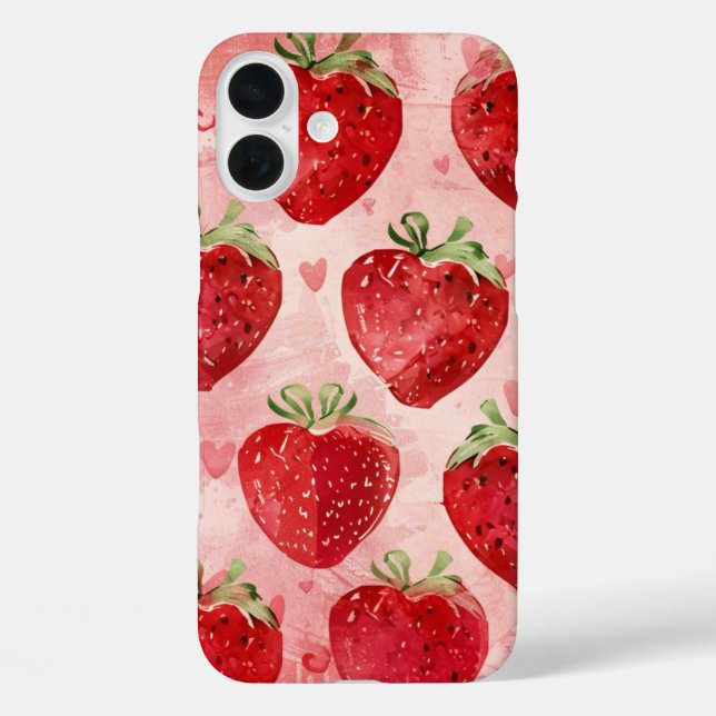 Strawberry Love Case-Mate iPhone Case (Back)