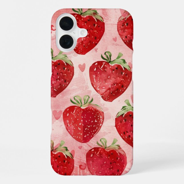Strawberry Love Iphone Case (Back)