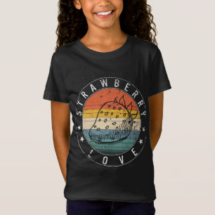 Strawberry Love Strawberry Heart Love Smiling Frui T-Shirt