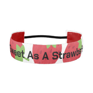 Strawberry Lover Gift Athletic Headband