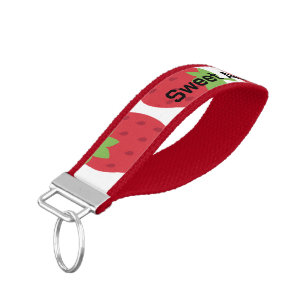 Strawberry Lover Gift Wrist Keychain