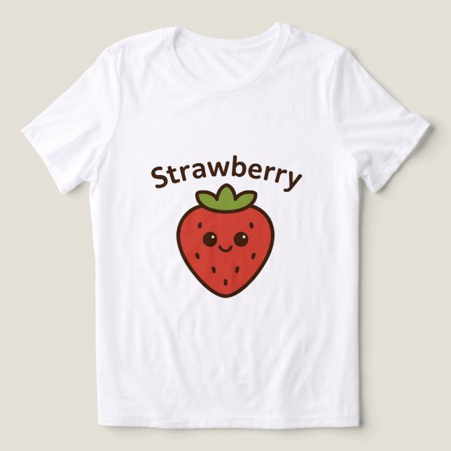 Strawberry Luxe Tee (Design Front)