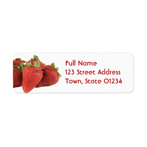 Strawberry Mailing Labels