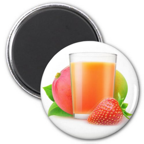 Strawberry mango smoothie magnet