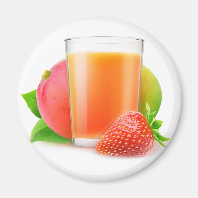 Strawberry mango smoothie magnet (Front)