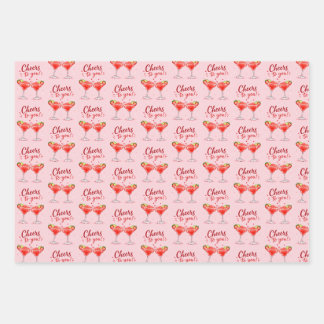 Strawberry Margarita Birthday Wrapping Paper