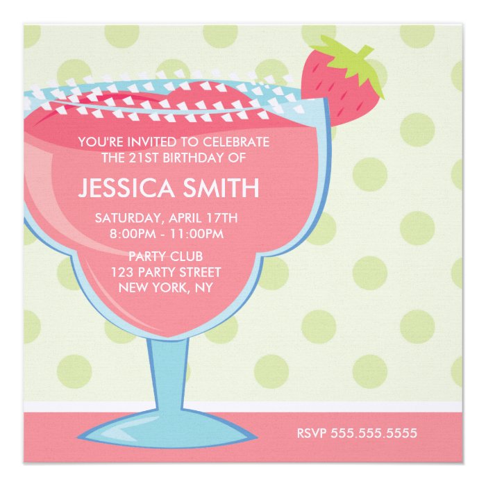 Funny 21st Birthday Party Personalized Invitations