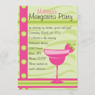 Strawberry Margarita Party Invitation