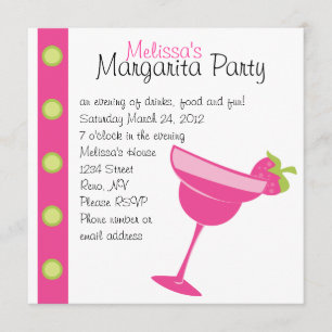 Strawberry Margarita Party Invitation