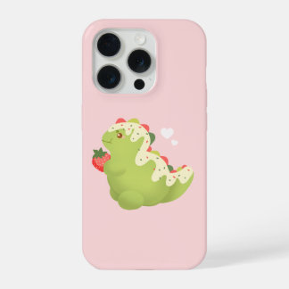 Strawberry Matcha Dinosaur  iPhone 15 Pro Case