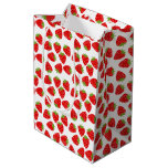 Strawberry Medium Gift Bag at Zazzle