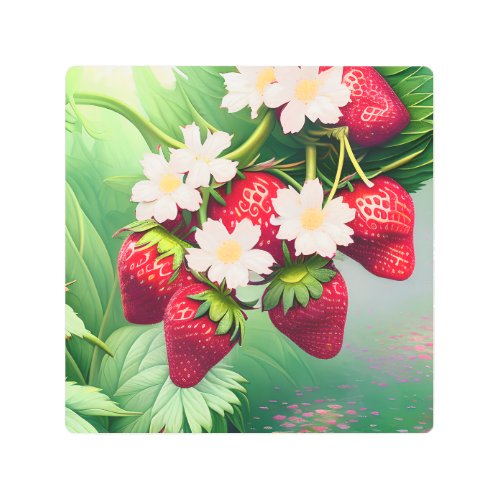 Strawberry Metal Print