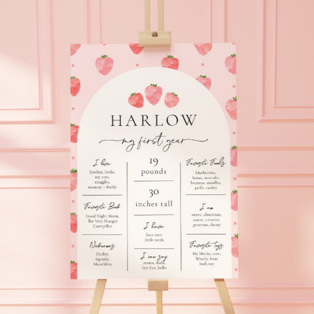 Strawberry Milestone Poster | Berry First (Creator Uploaded)