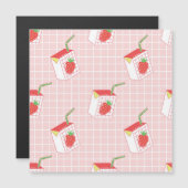 Strawberry Milk Cartoons: Playful Patterns (Front/Back)