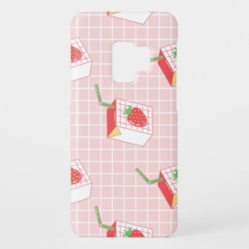 Strawberry Milk Cartoons Playful Patterns Case_Mate Samsung Galaxy S9 Case