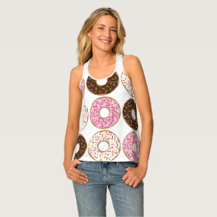 strawberry milk chocolate donut tank tops