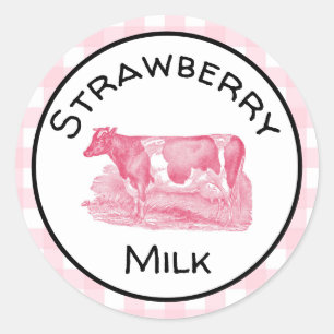 Strawberry Milk Label