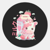 Strawberry Cow Cute Pink Cow Trend Kawaii Otaku Art Print by Tee