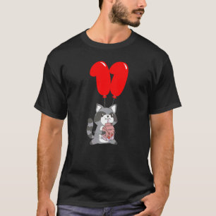 Strawberry Milk Raccoon 11th Birthday Kids Ballo T-Shirt