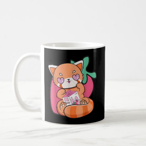 Strawberry Milk Red Panda Chibi Anime Otaku Nu Coffee Mug