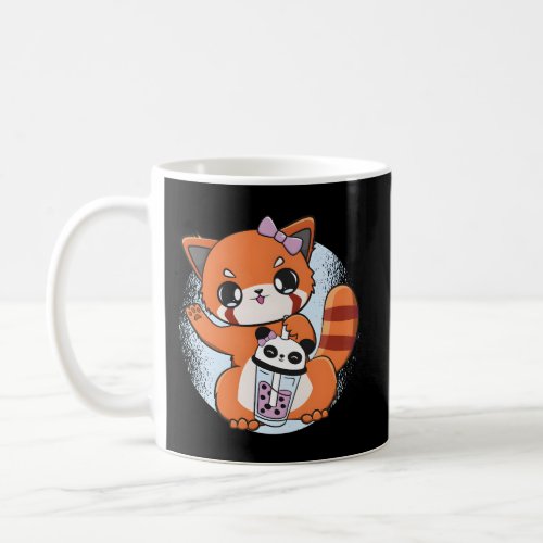Strawberry Milk Red Panda Chibi Bear Anime Otaku Coffee Mug