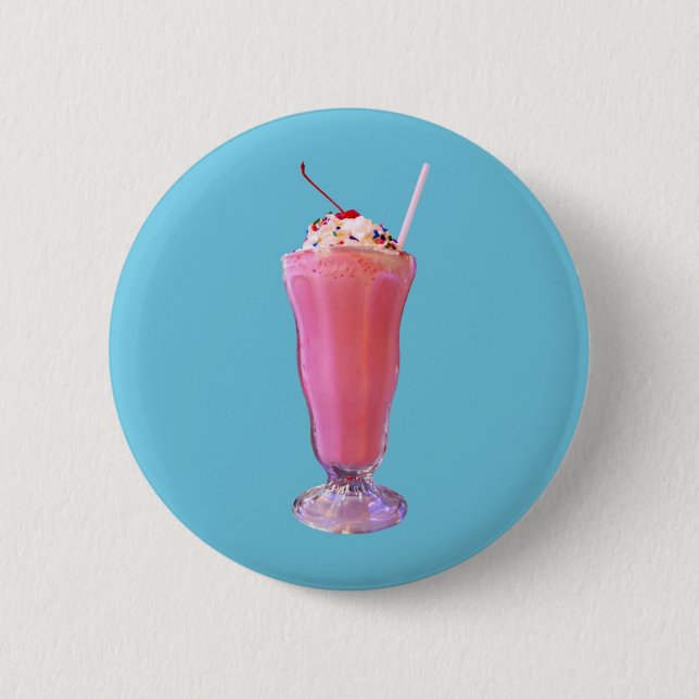 Strawberry Milkshake Button (Front)